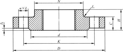 突面（RF)帶頸螺紋鋼制管法蘭 (適用于 PN 6、PN 10、PN 16、PN 25、PN 40、PN 63 和 PN 100)
